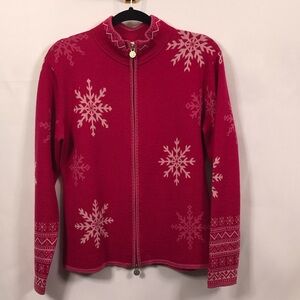 Neve Designs 100% New Wool Winter Ski Sweater Made in Hong Kong Large SZ L